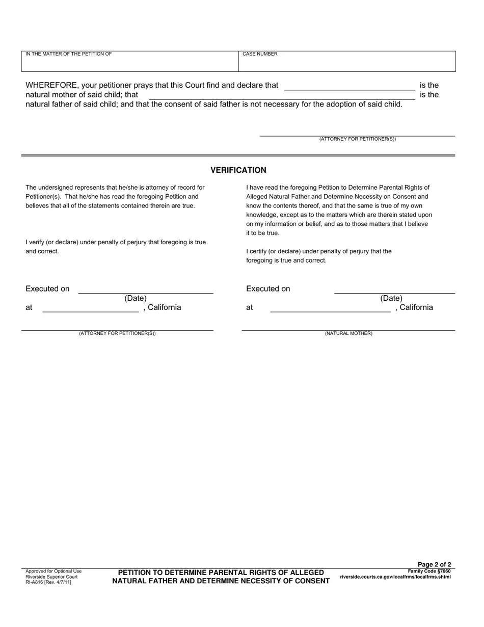 Form RIA816 Fill Out, Sign Online and Download Fillable PDF, County