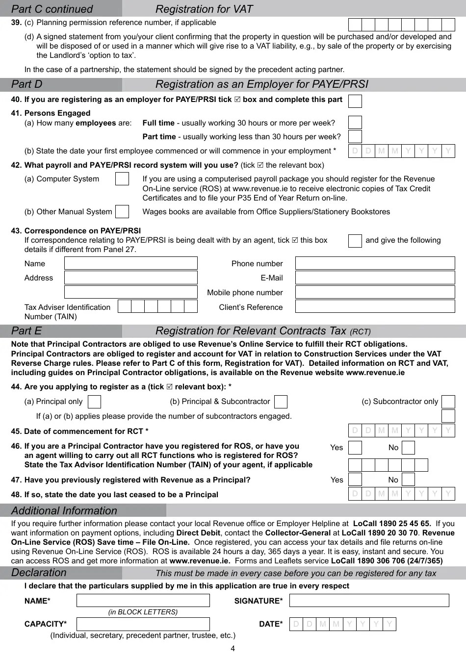 Form TR1 Fill Out, Sign Online and Download Printable PDF, Ireland