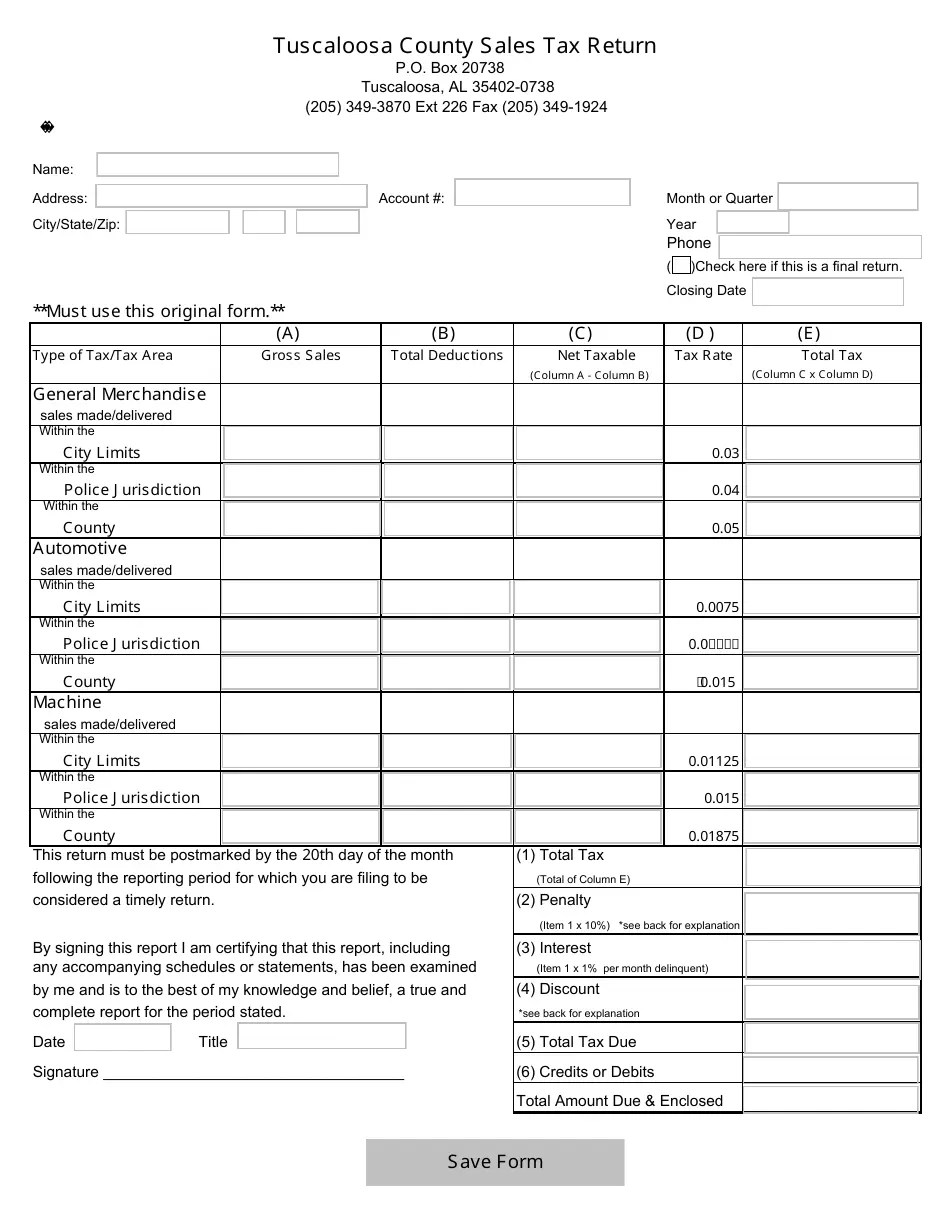 Sales Tax In Tuscaloosa Alabama at Henry Cervantes blog