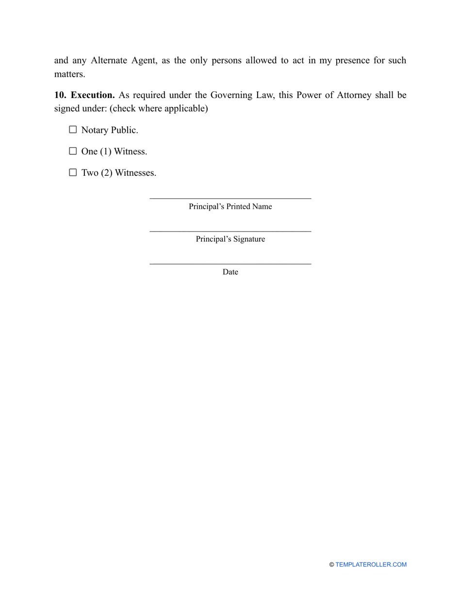 New Mexico Real Estate Power of Attorney Template Fill Out, Sign
