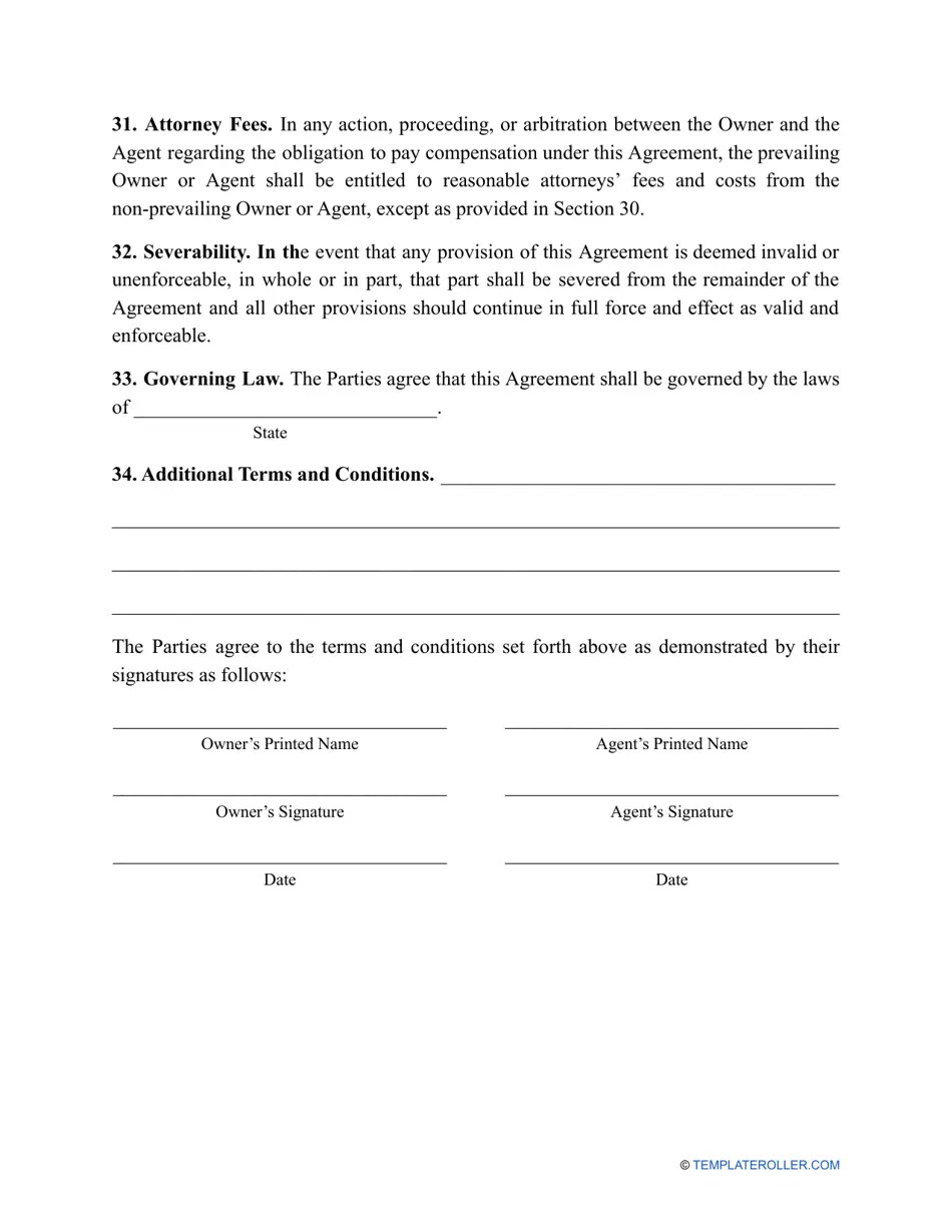California Property Management Agreement Template Fill Out, Sign Online and Download PDF