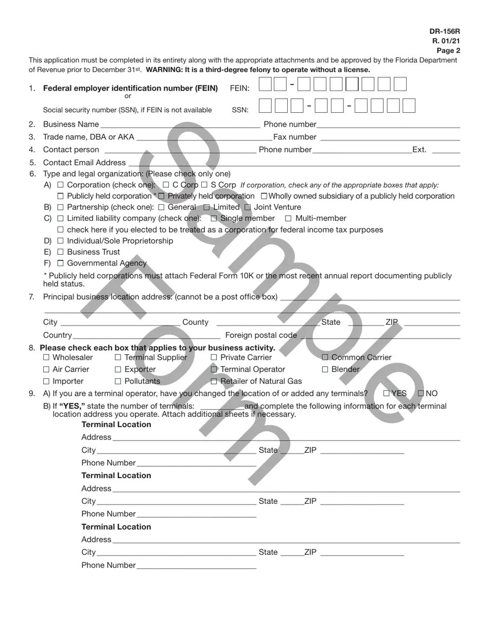 Form DR156R Download Printable PDF or Fill Online Renewal Application