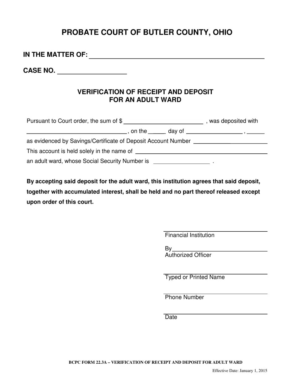 BCPC Form 22.3A Fill Out, Sign Online and Download Fillable PDF
