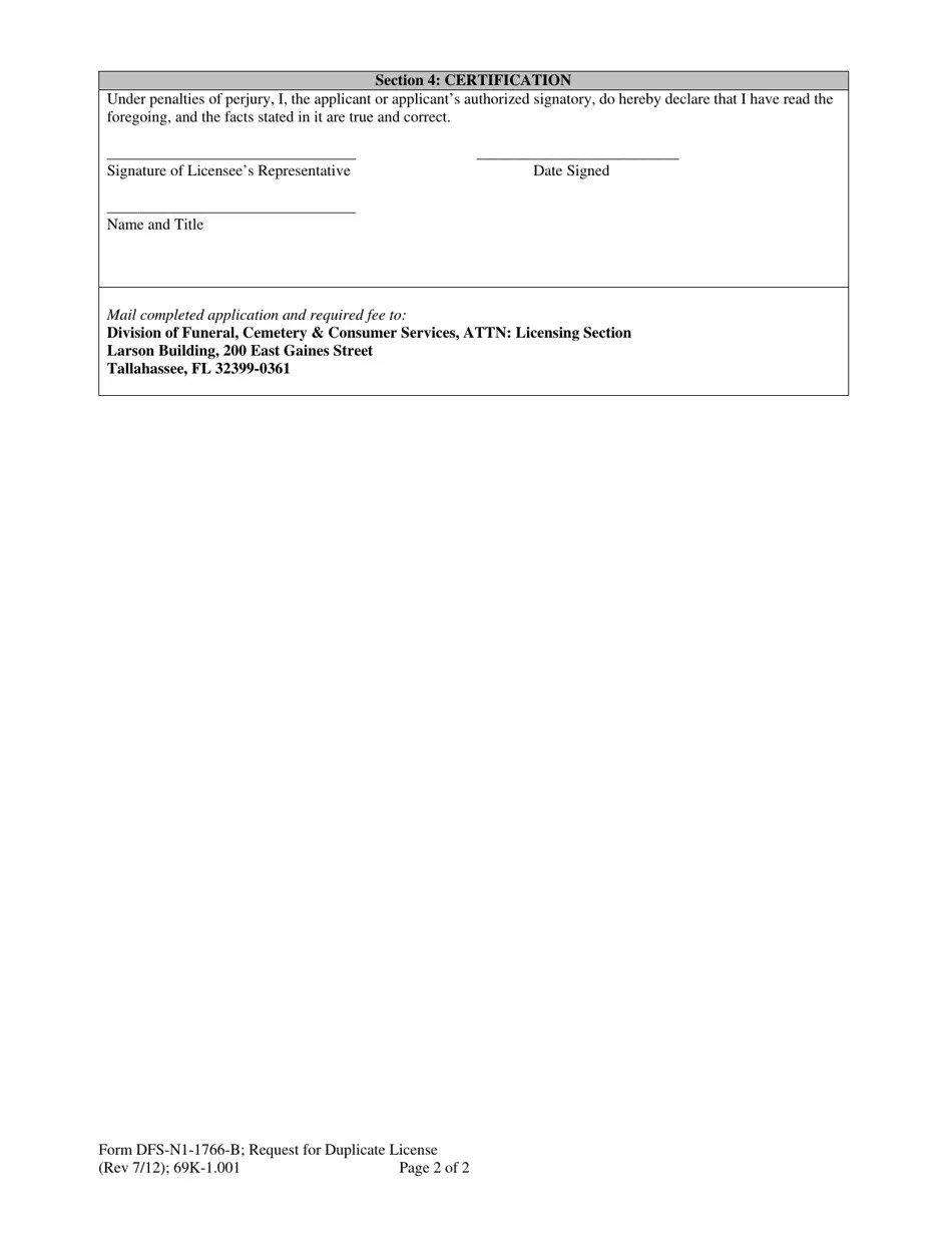 Form DFSN11766B Fill Out, Sign Online and Download Printable PDF