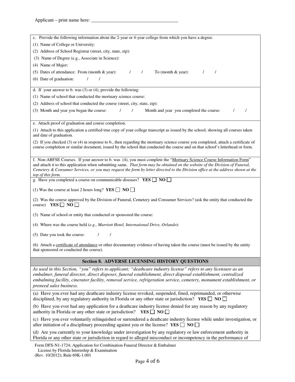 Form DFSN11724 Fill Out, Sign Online and Download Printable PDF