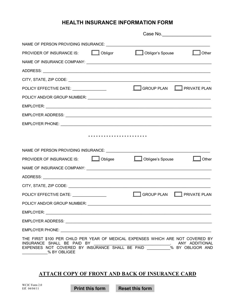 WCJC Form 2.0 Fill Out, Sign Online and Download Fillable PDF, Warren