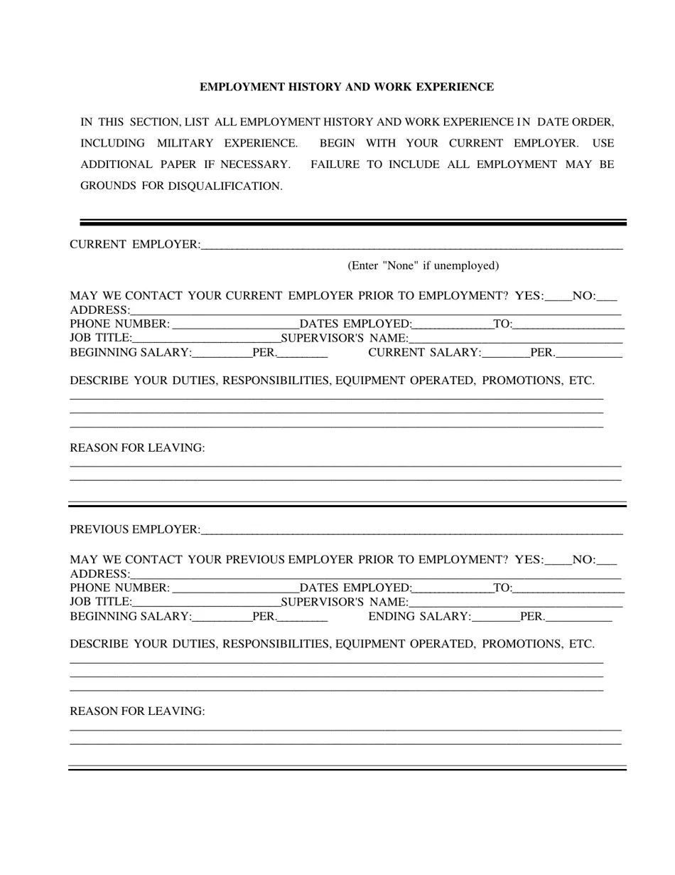 Athens County, Ohio Application for Employment Fill Out, Sign Online