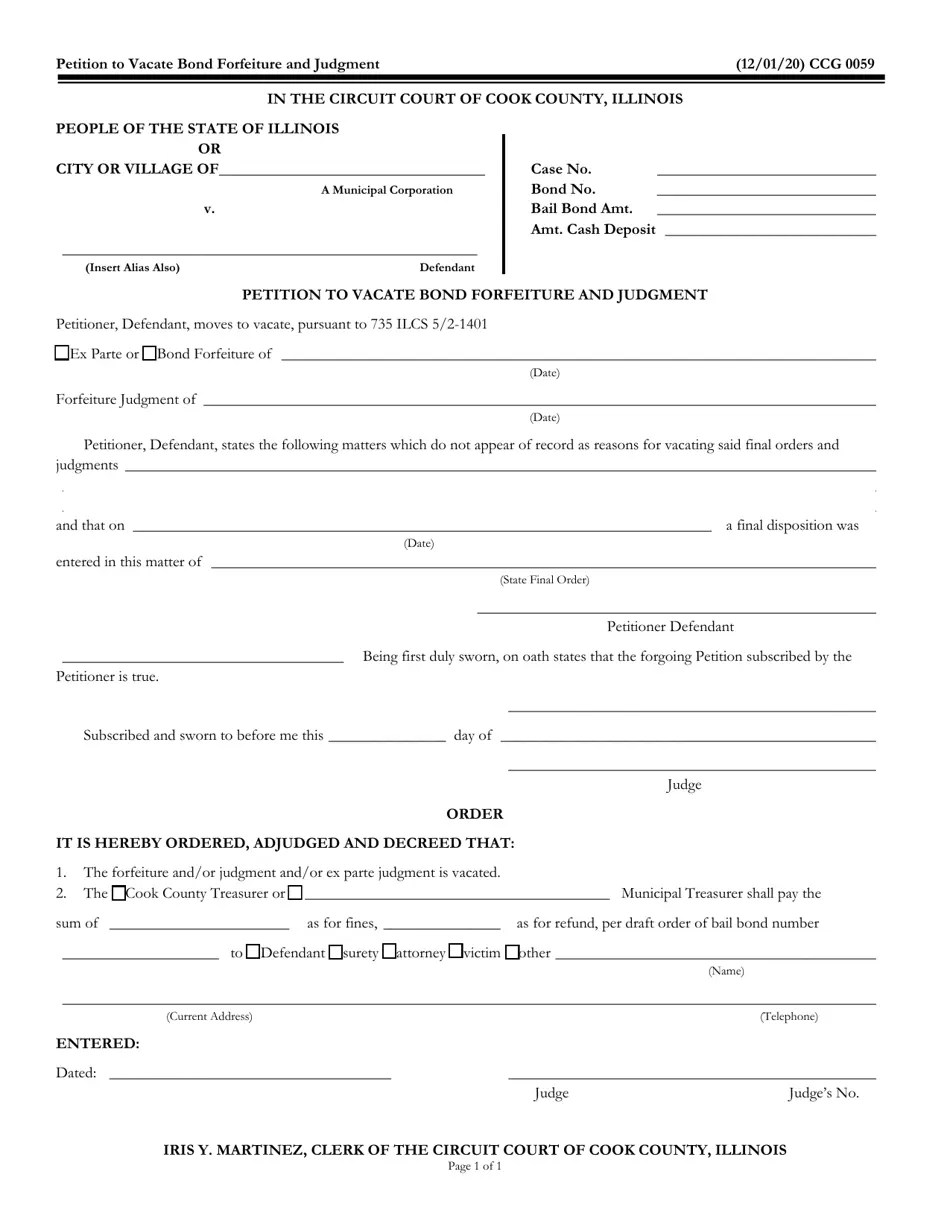 Form CCG0059 Fill Out, Sign Online and Download Fillable PDF, Cook County, Illinois