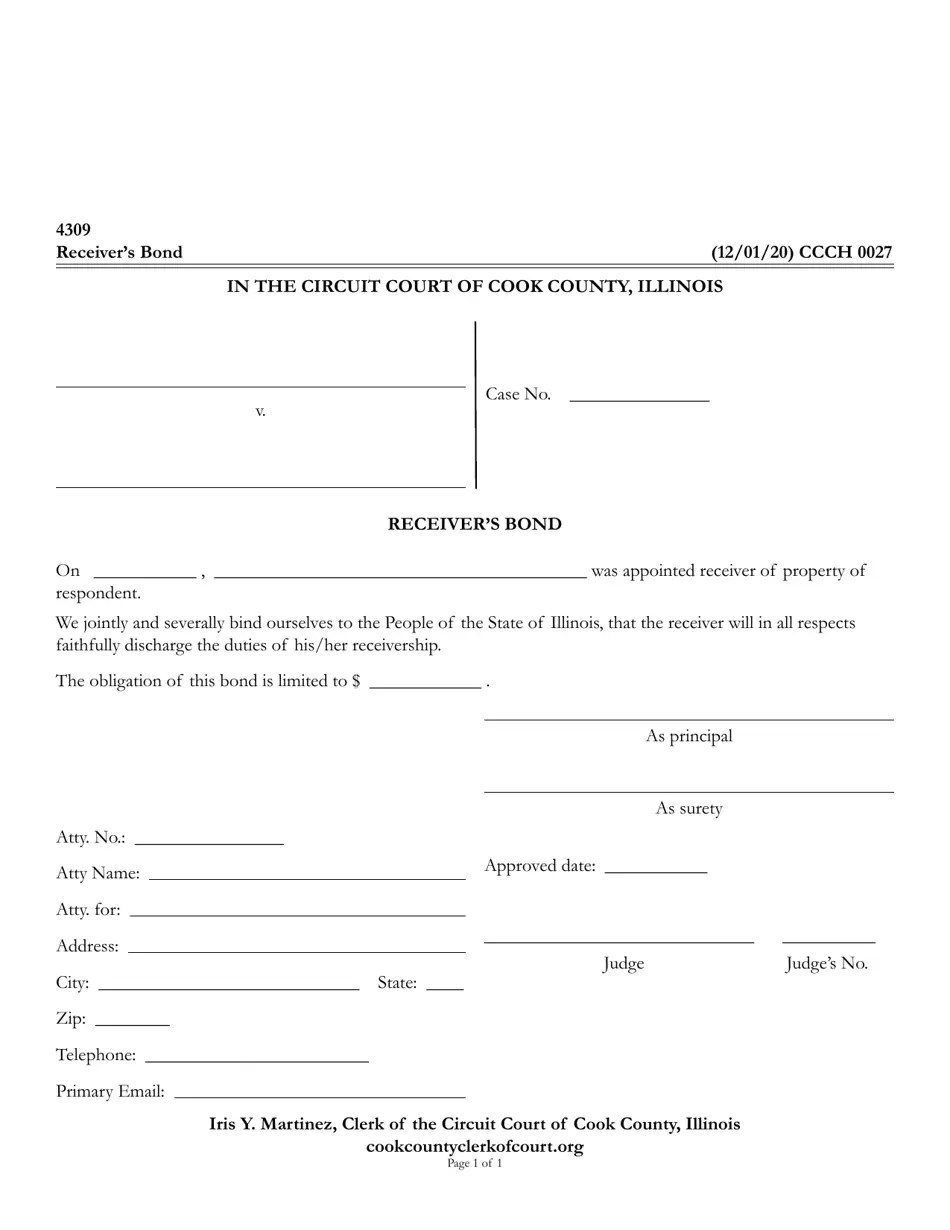 Form CCCH0027 Fill Out, Sign Online and Download Fillable PDF, Cook