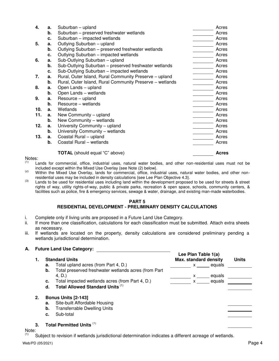 Lee County, Florida Application for Planned Development Public Hearing