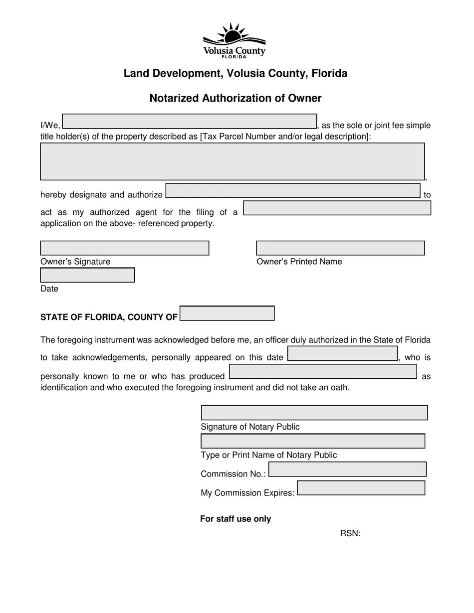 Volusia County, Florida Plan Review Application Fill Out, Sign Online