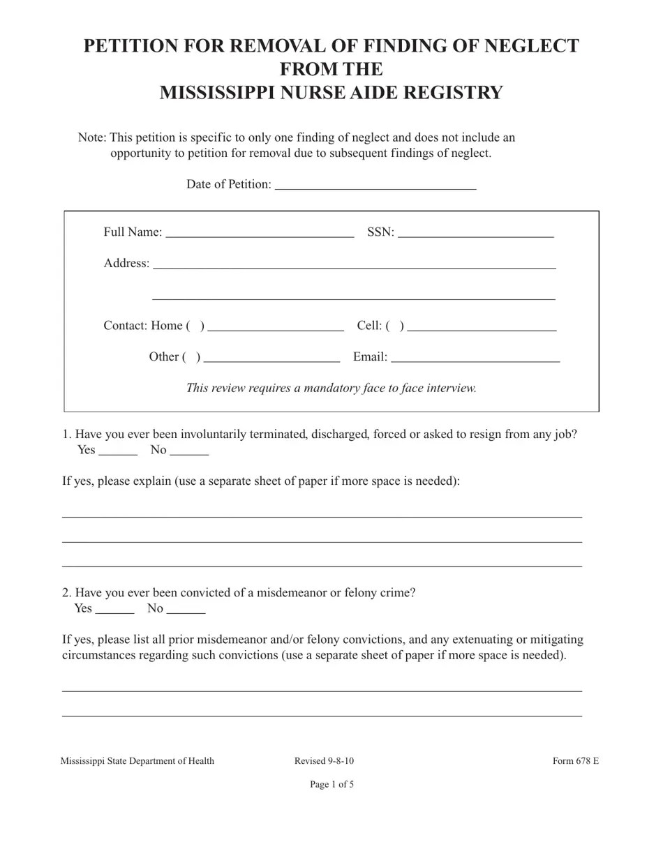 Form 678 Fill Out, Sign Online and Download Printable PDF