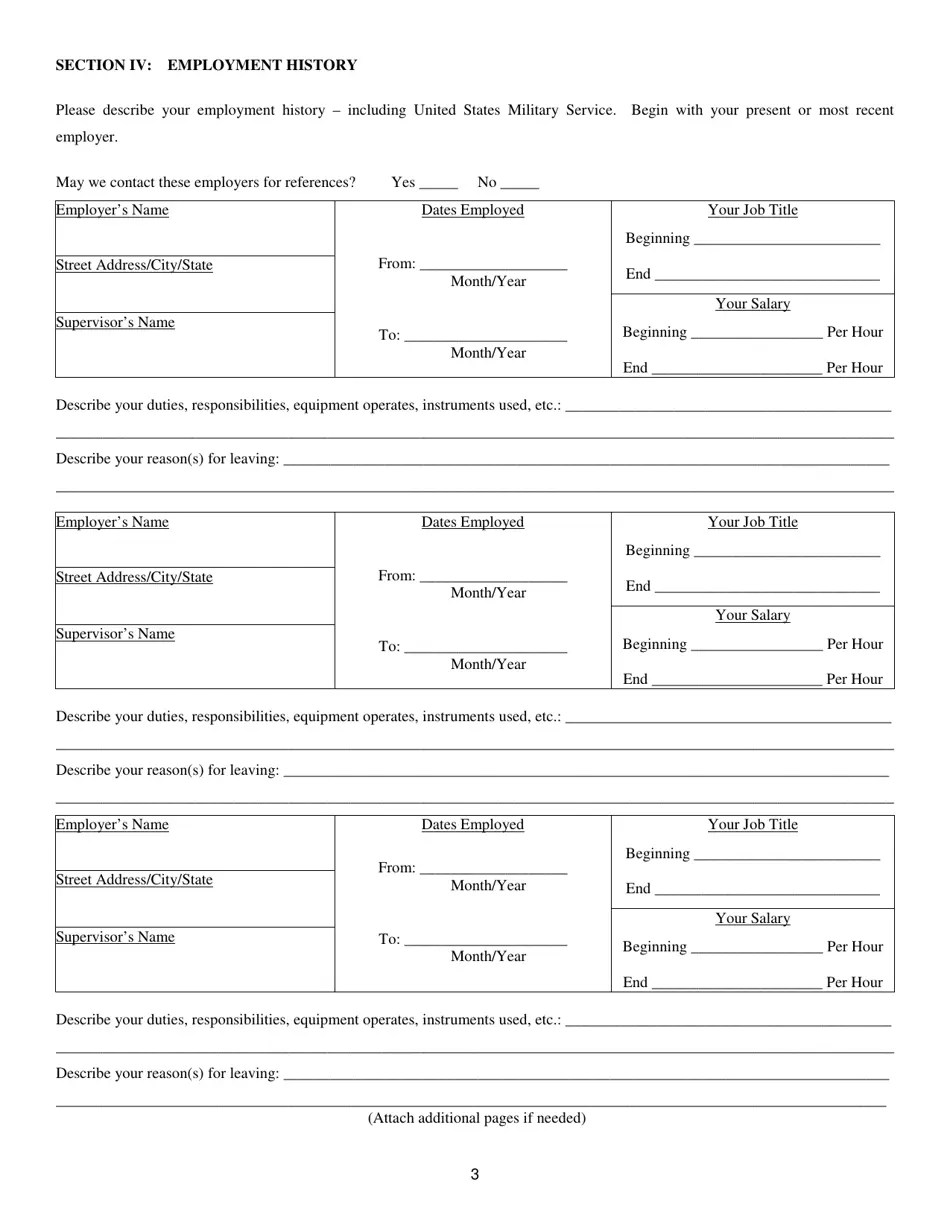 Athens County, Ohio Application for Employment Fill Out, Sign Online