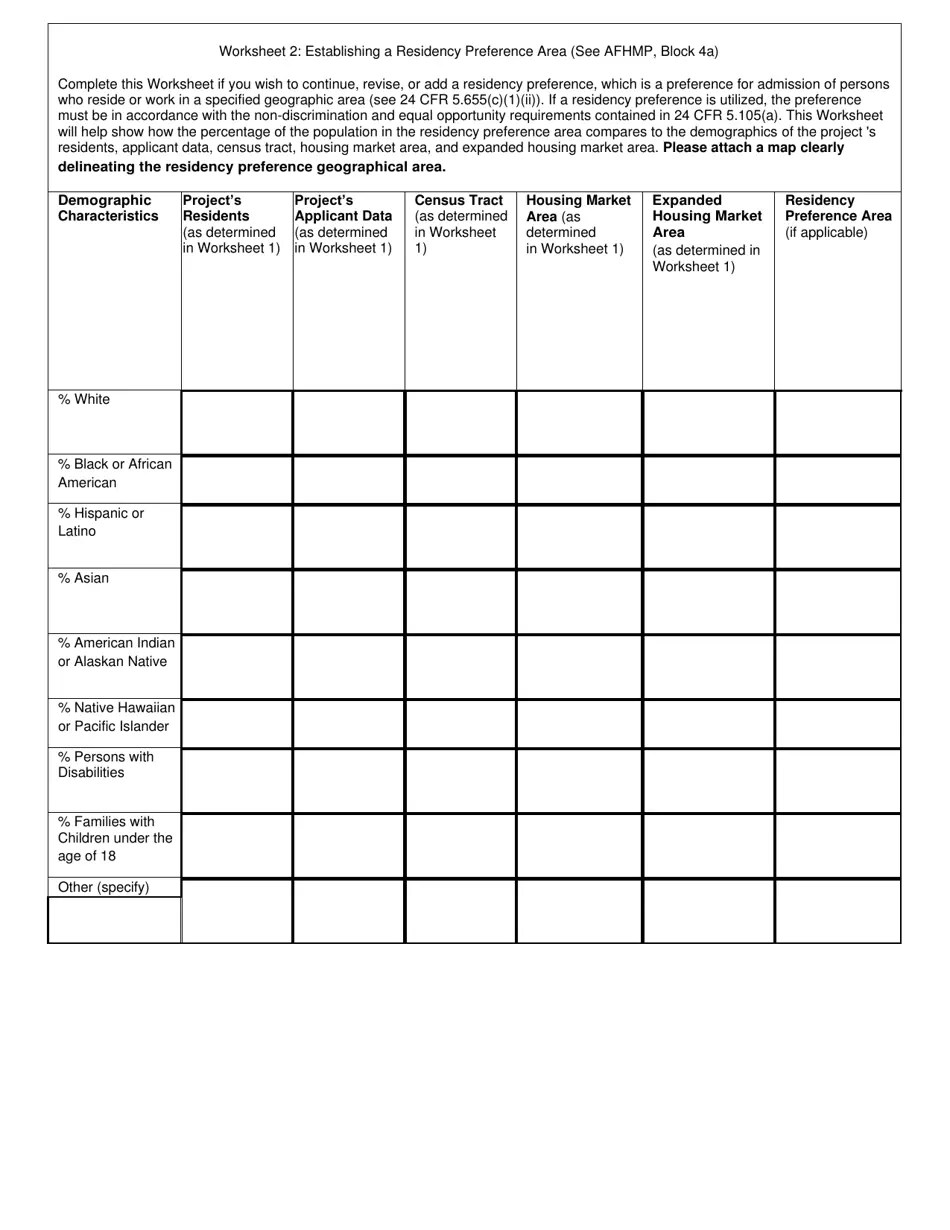 Download Instructions for Form HUD935.2A Affirmative Fair Housing Marketing Plan (Afhmp