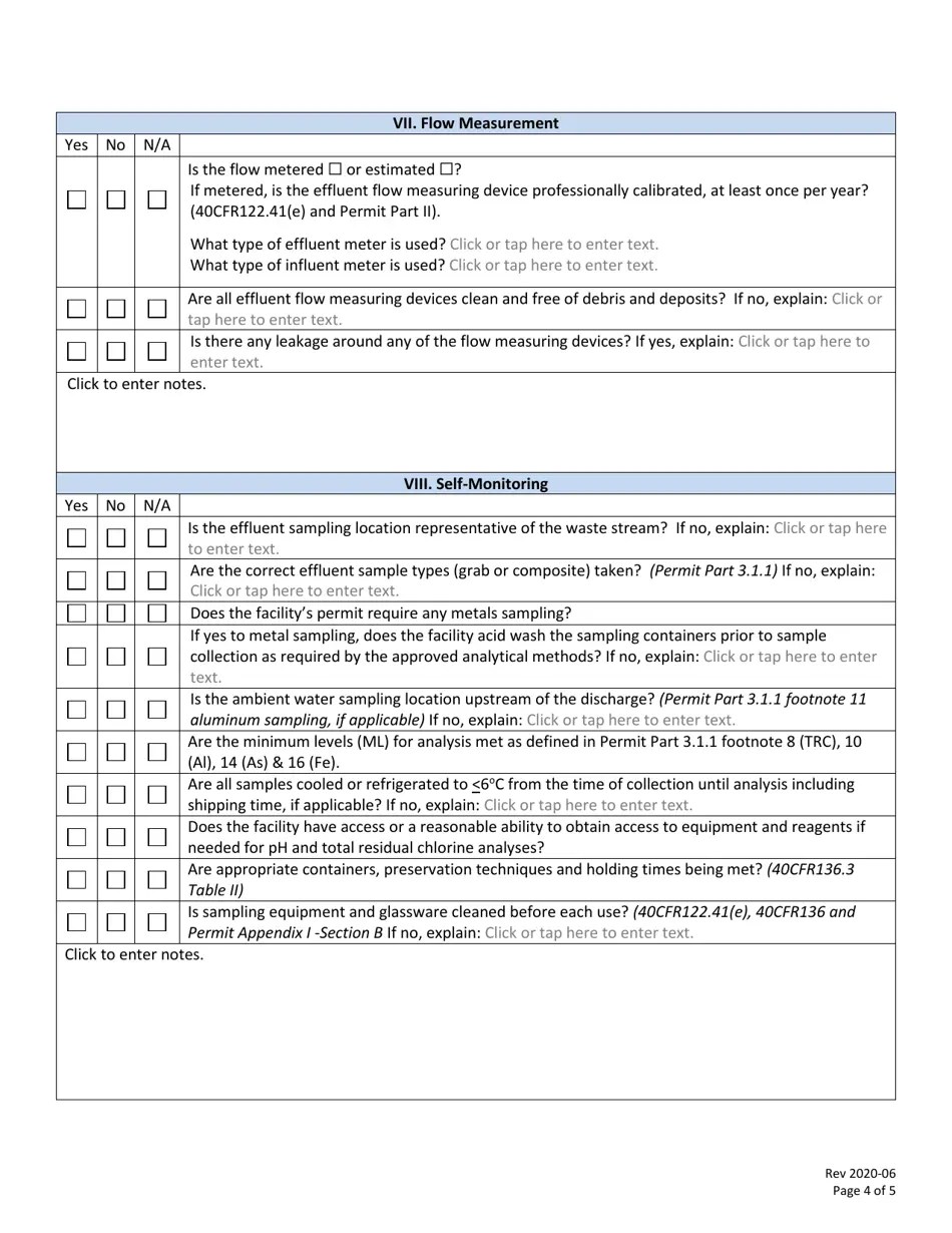 New Hampshire Potable Water Treatment Facility General Permit