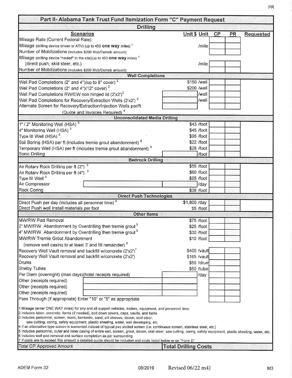 ADEM Form 32 Download Printable PDF or Fill Online Alabama Tank Trust