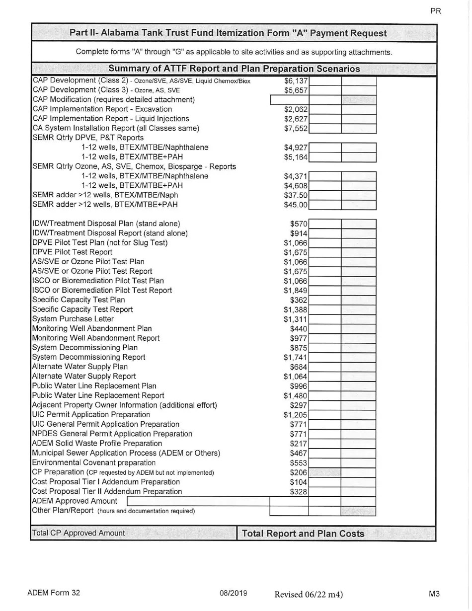 ADEM Form 32 Download Printable PDF or Fill Online Alabama Tank Trust