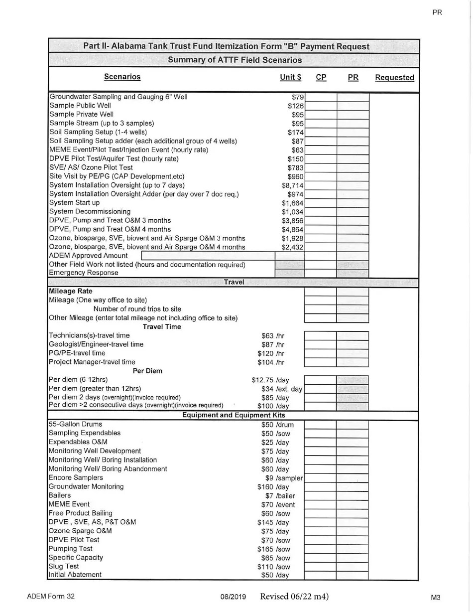 ADEM Form 32 Download Printable PDF or Fill Online Alabama Tank Trust