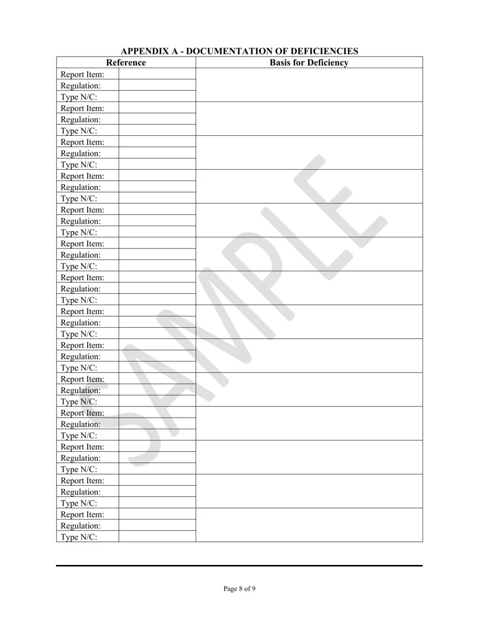 Rhode Island Dental XRay Facility Inspection Report Sample Fill