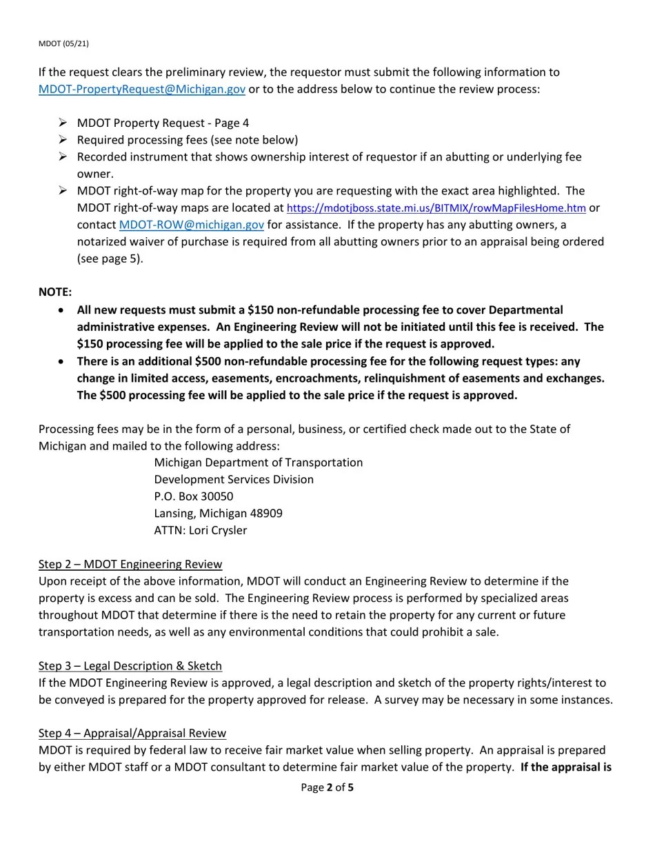 Michigan Property Request Fill Out, Sign Online and Download PDF