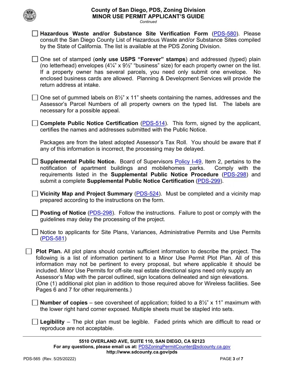 Form PDS565 Fill Out, Sign Online and Download Printable PDF, County