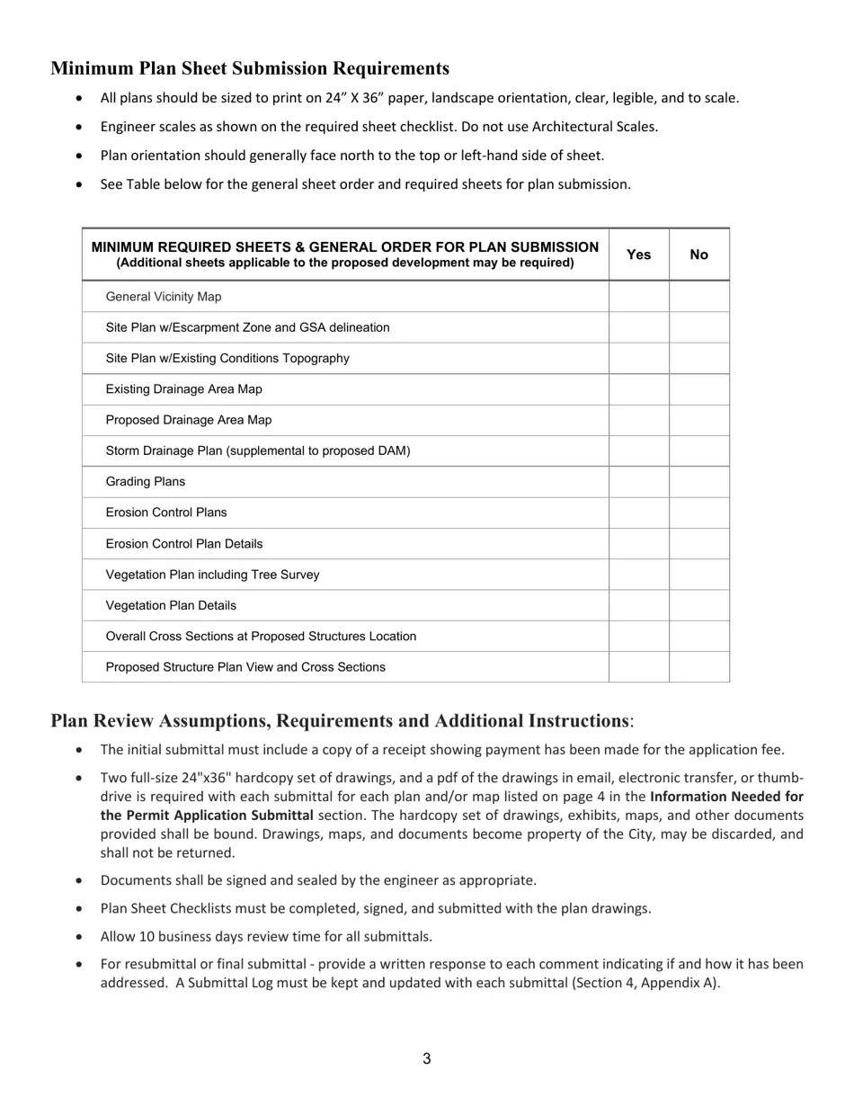 City of Dallas, Texas Escarpment Permit Application Fill Out, Sign