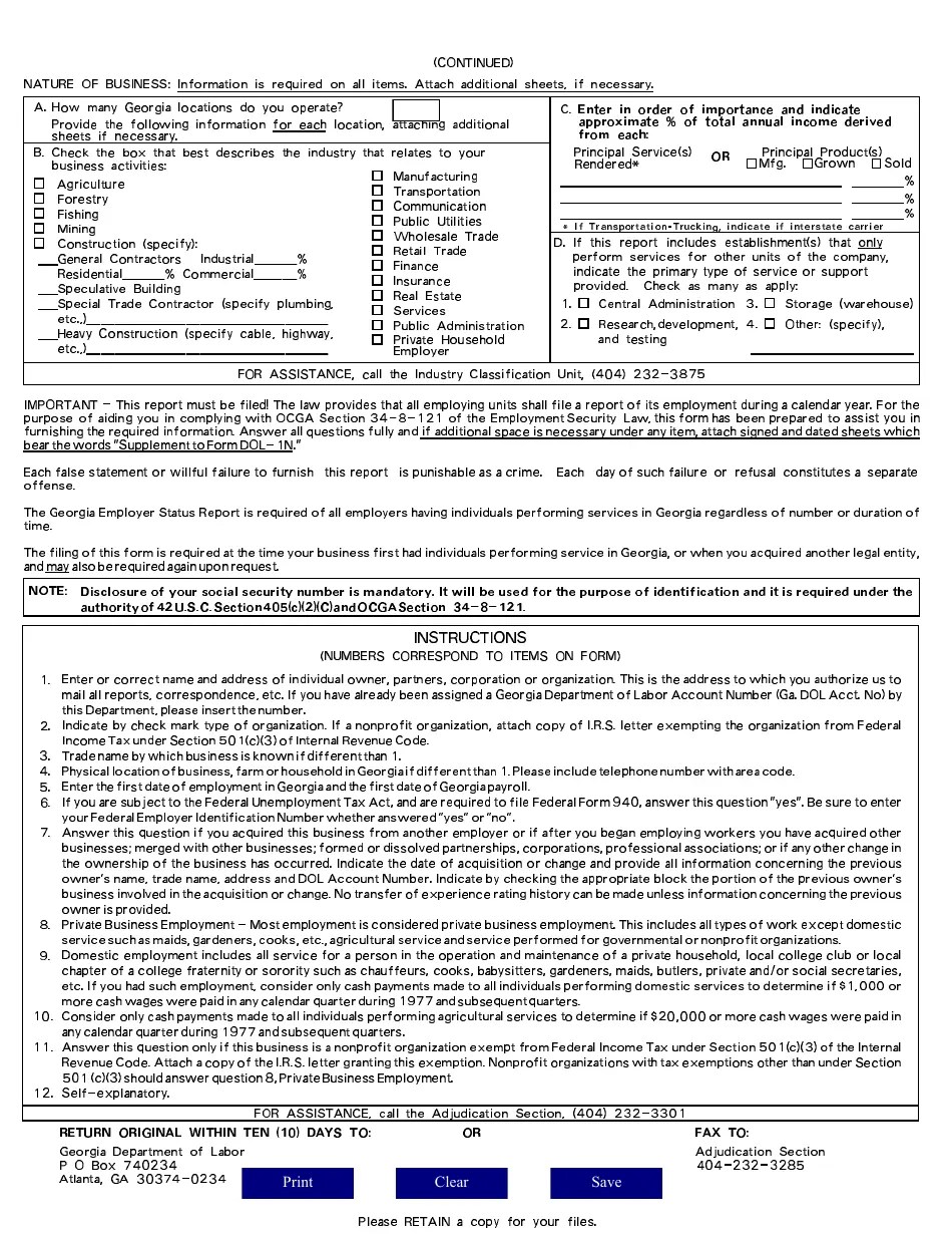 Form DOL1N Fill Out, Sign Online and Download Fillable PDF,