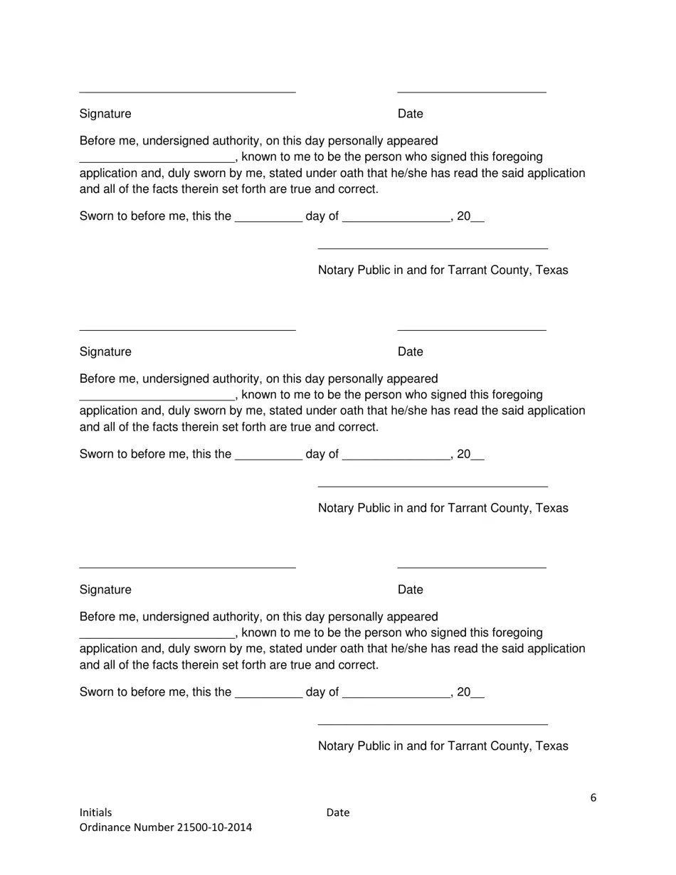 City of Fort Worth, Texas Game Room License Application Fill Out