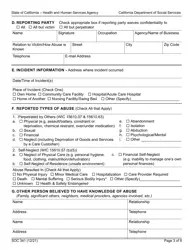 Form SOC341 - Fill Out, Sign Online and Download Fillable PDF