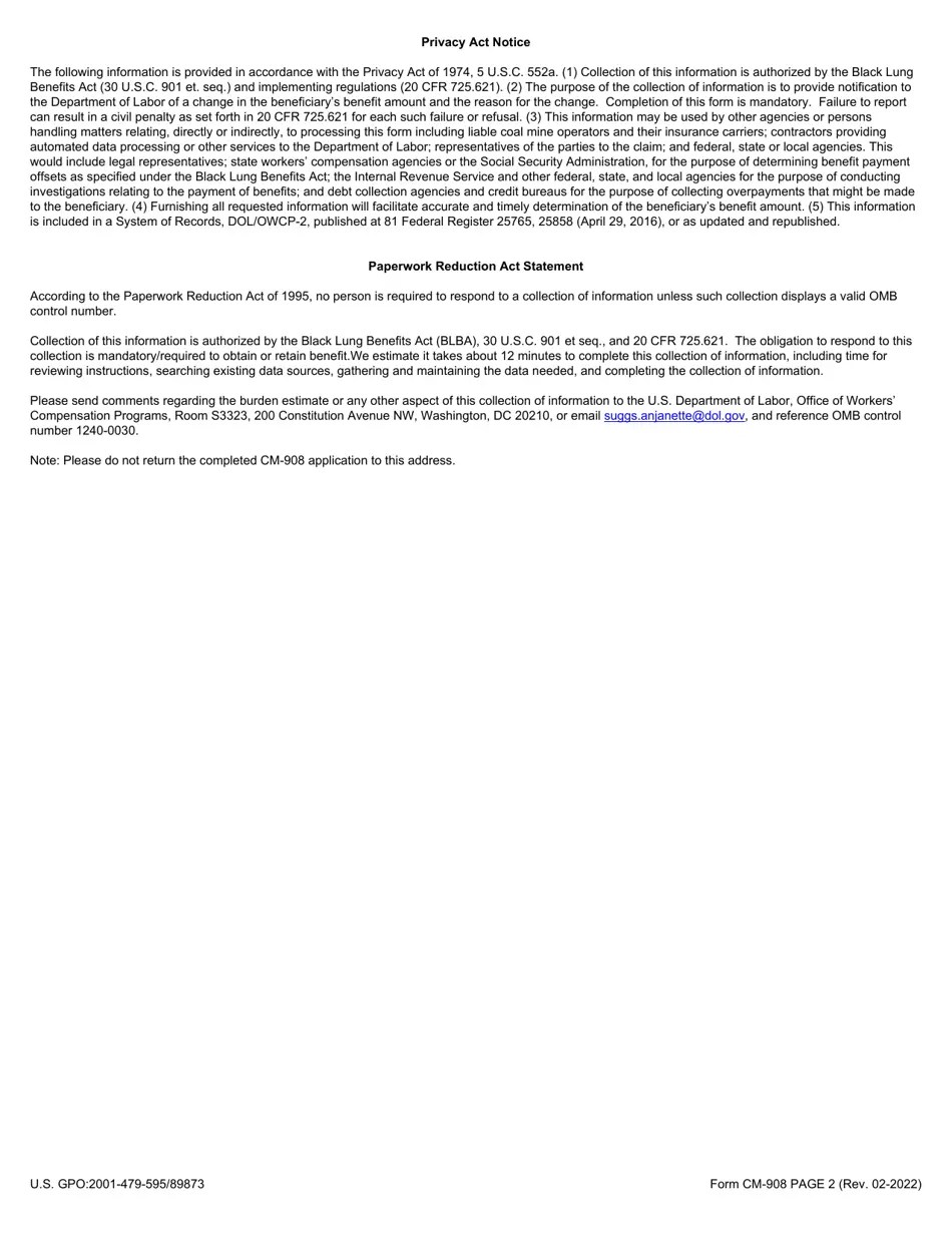 Form CM908 Fill Out, Sign Online and Download Fillable PDF