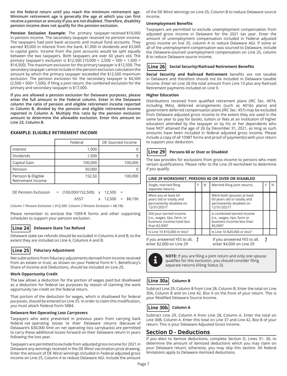 Download Instructions for Form PITNON Delaware Individual Nonresident