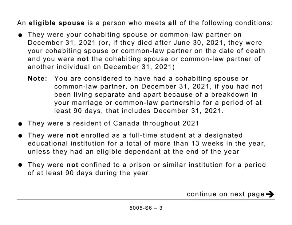 Form 5005S6 Schedule 6 Download Printable PDF or Fill Online Canada
