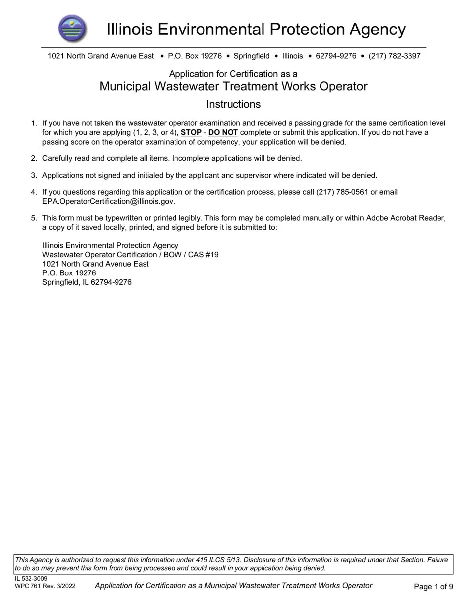 Form IL5323009 (WPC761) Fill Out, Sign Online and Download Fillable