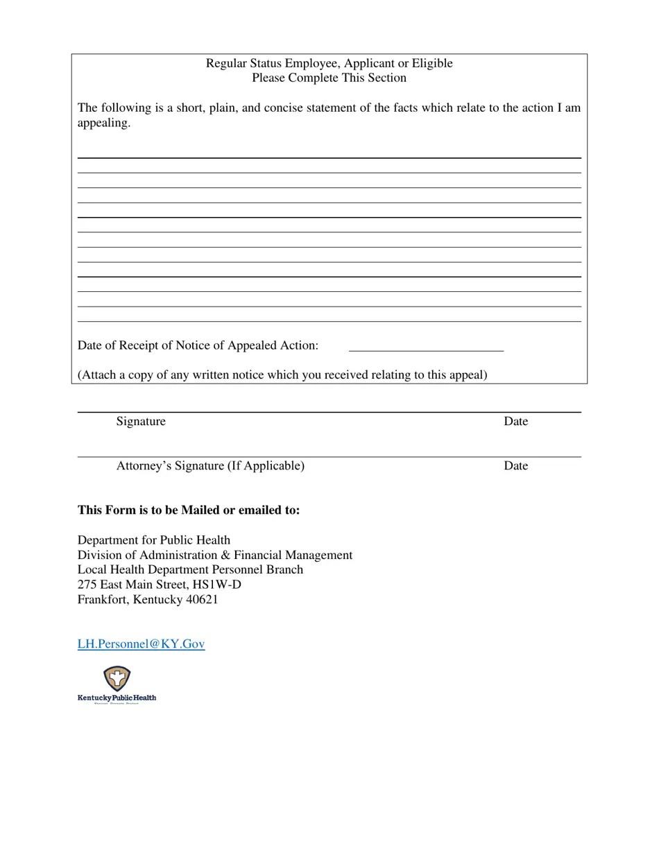 Form CH41 Fill Out, Sign Online and Download Printable PDF, Kentucky