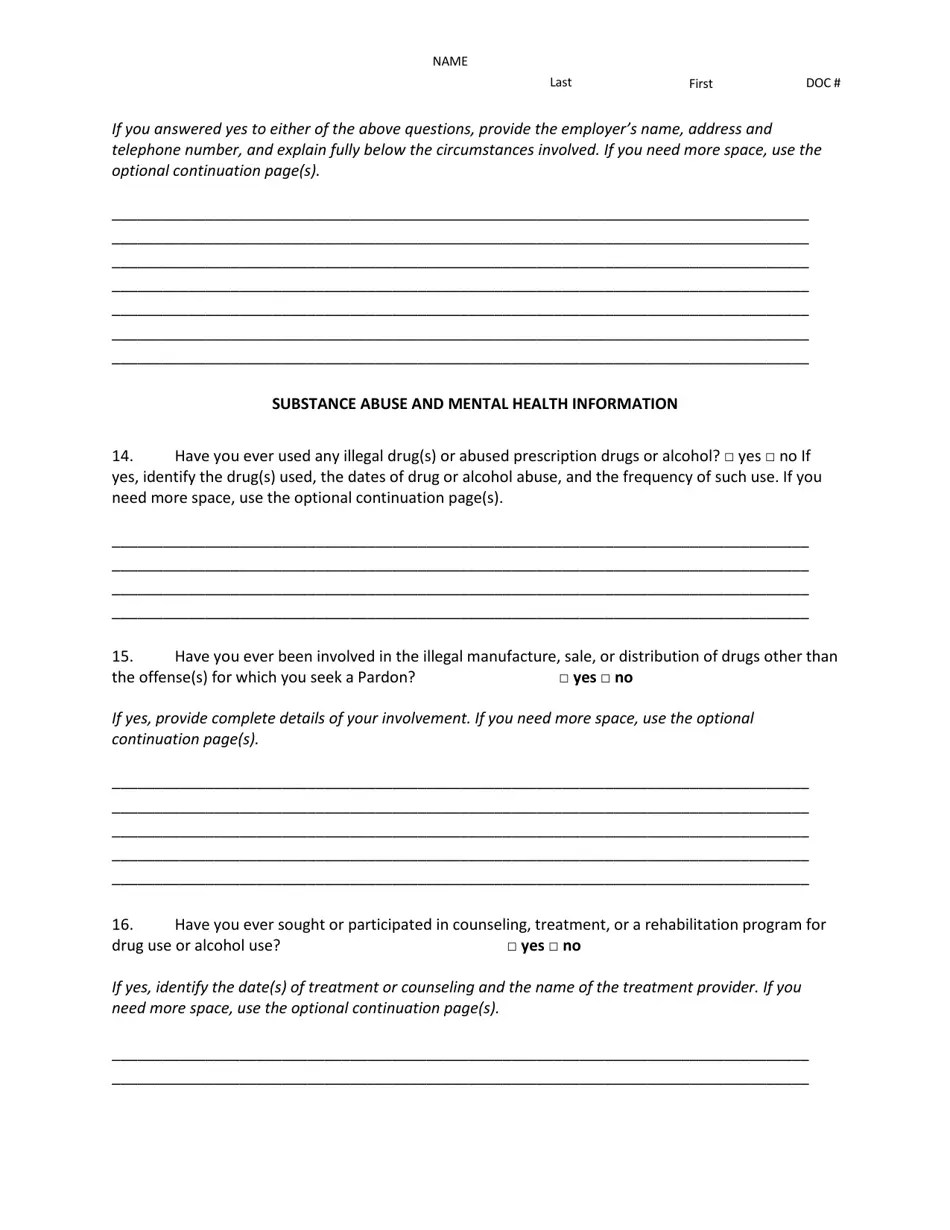 Louisiana Application for Pardon Consideration Fill Out, Sign Online