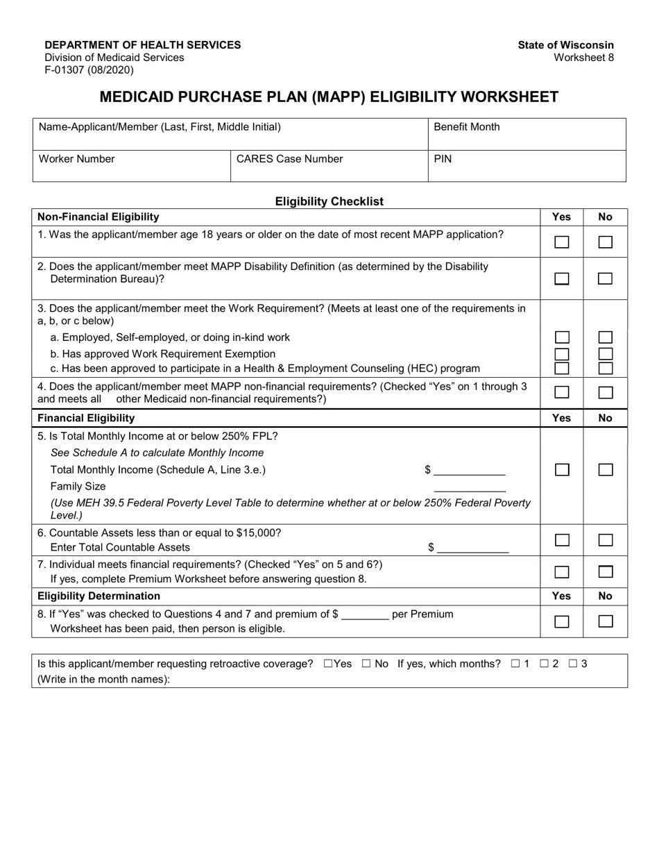 Form F01307 Fill Out, Sign Online and Download Fillable PDF