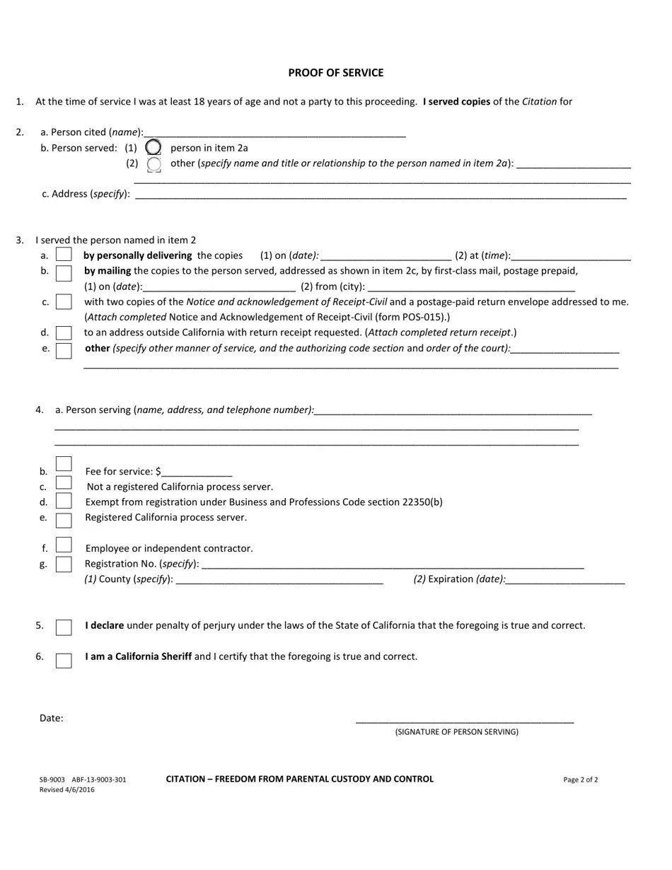 Form SB9003 Fill Out, Sign Online and Download Fillable PDF, County