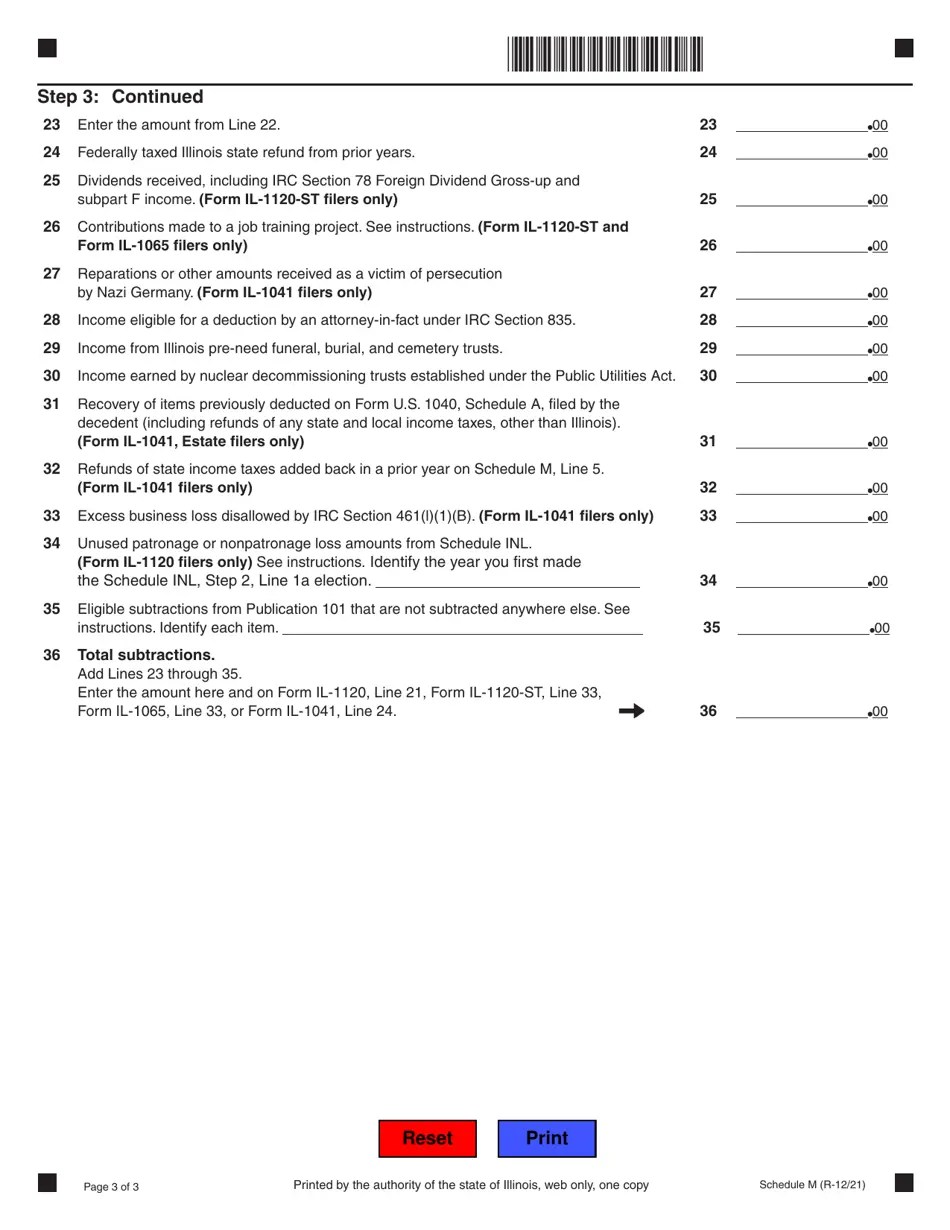 Schedule M Download Fillable PDF or Fill Online Other Additions and