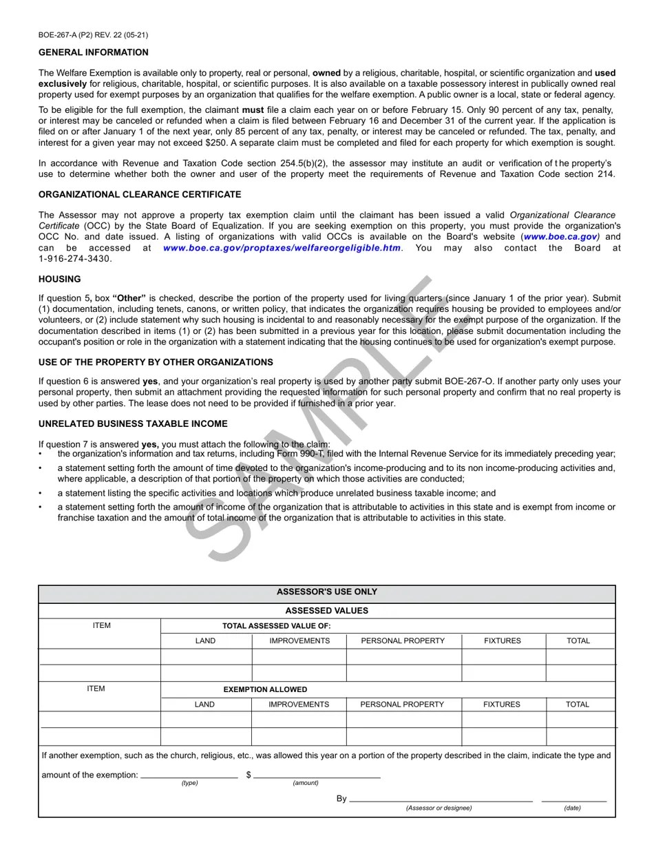 Form BOE267A Fill Out, Sign Online and Download Printable PDF