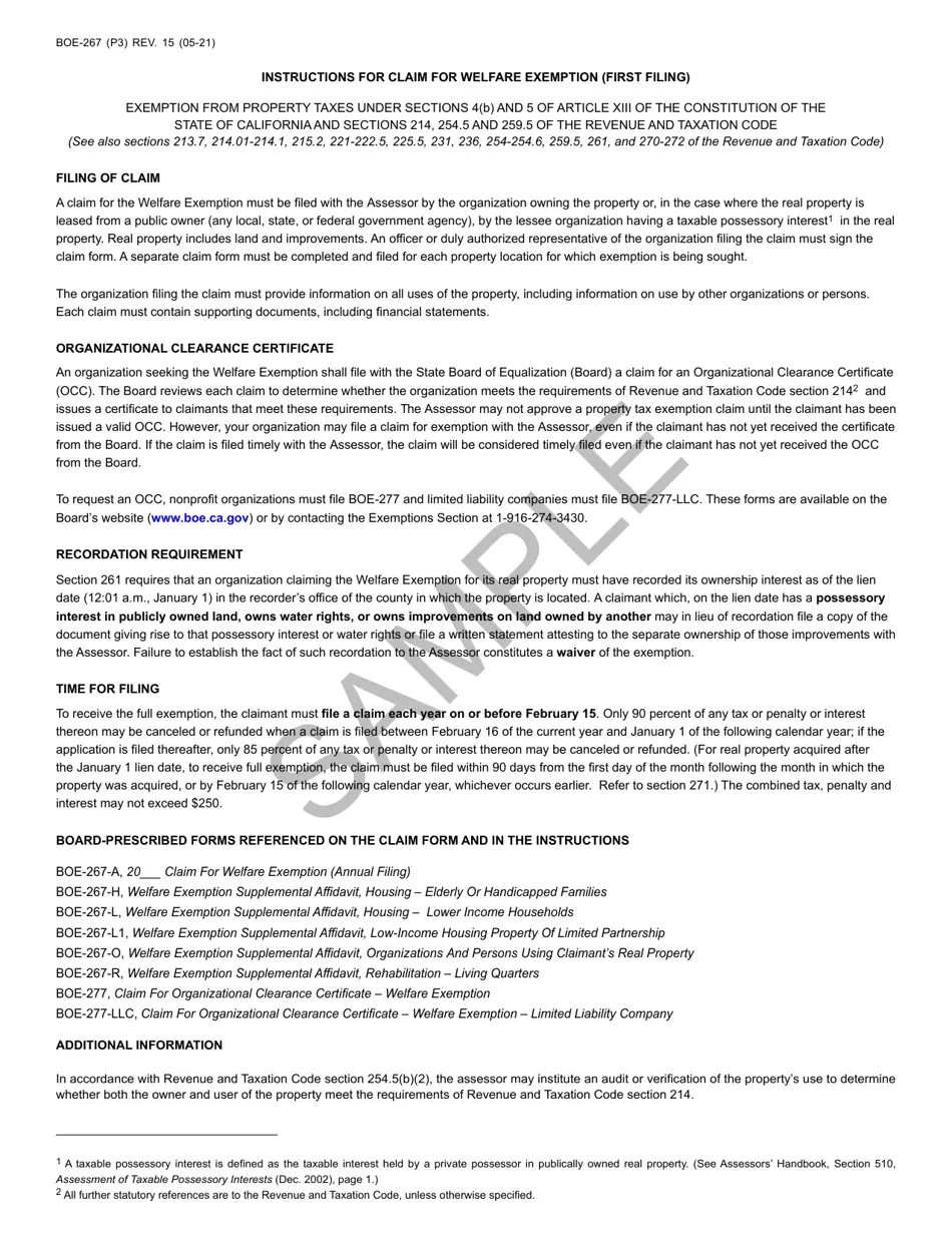 Form BOE267 Fill Out, Sign Online and Download Printable PDF