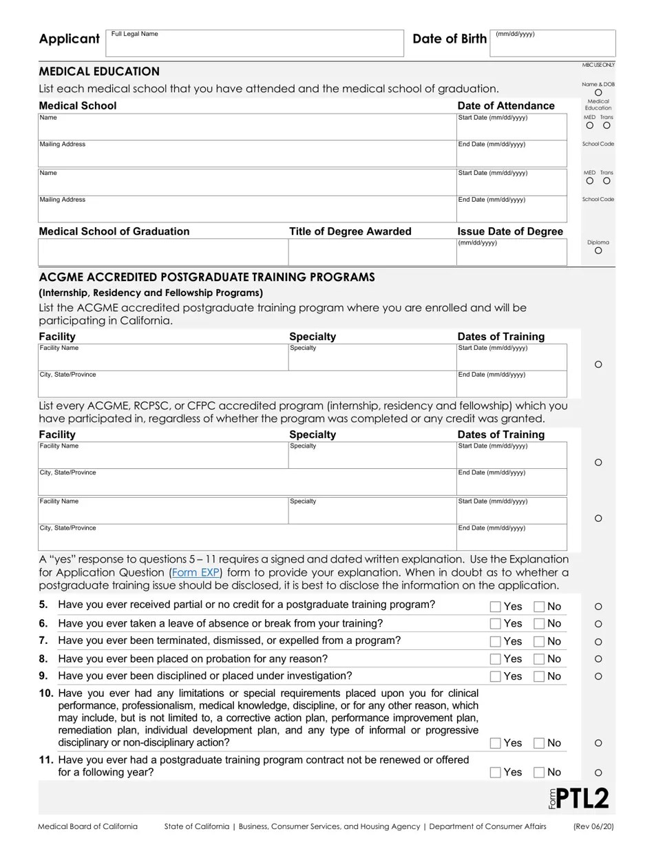 Form PTL Fill Out, Sign Online and Download Fillable PDF, California