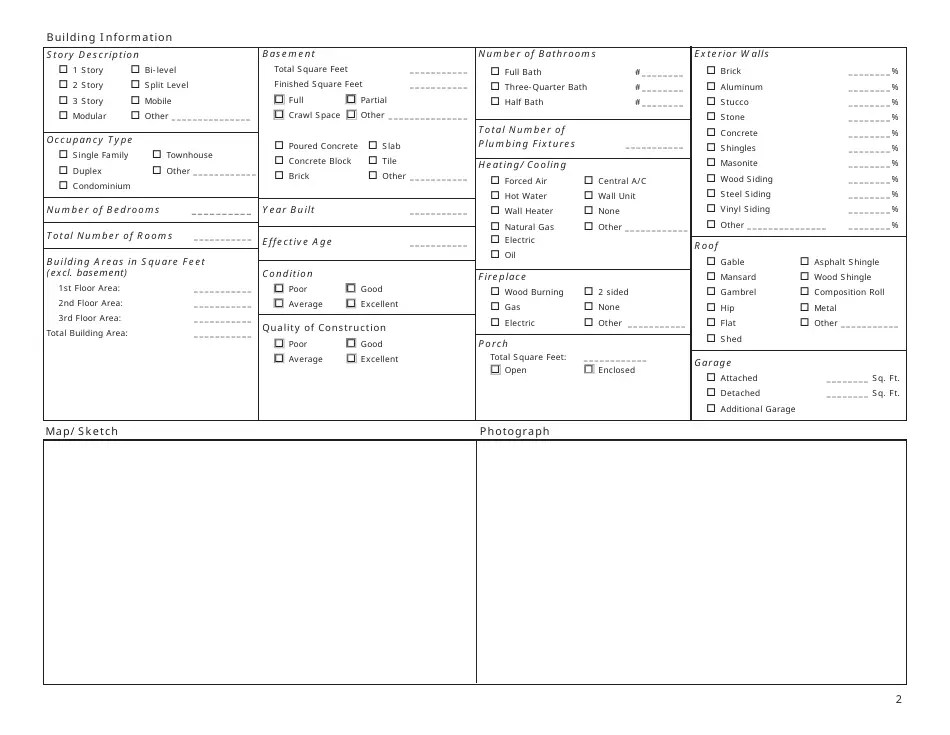 North Dakota Property Record Residential Fill Out, Sign Online and