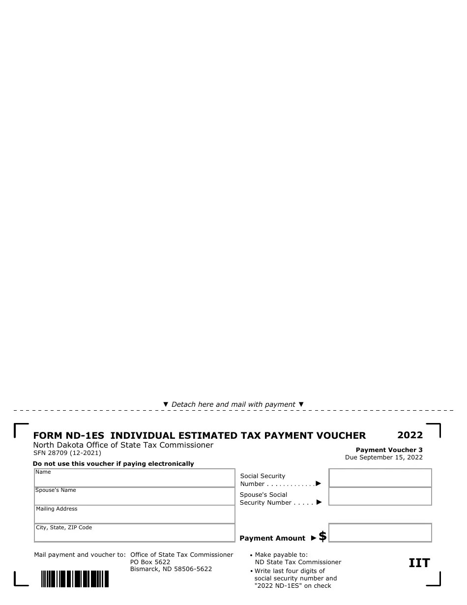 Form ND1ES (SFN28709) 2022 Fill Out, Sign Online and Download