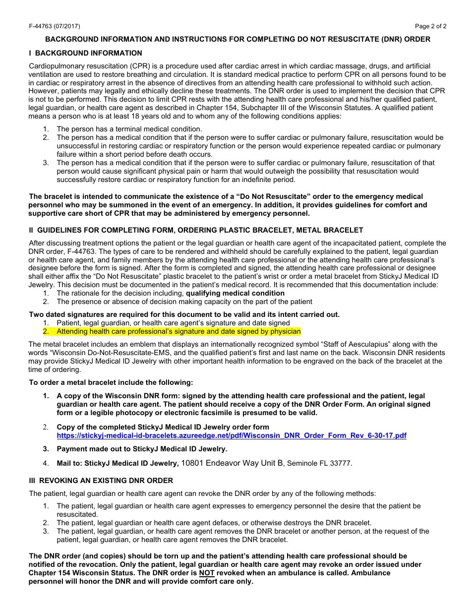 Form F44763 Fill Out, Sign Online and Download Fillable PDF