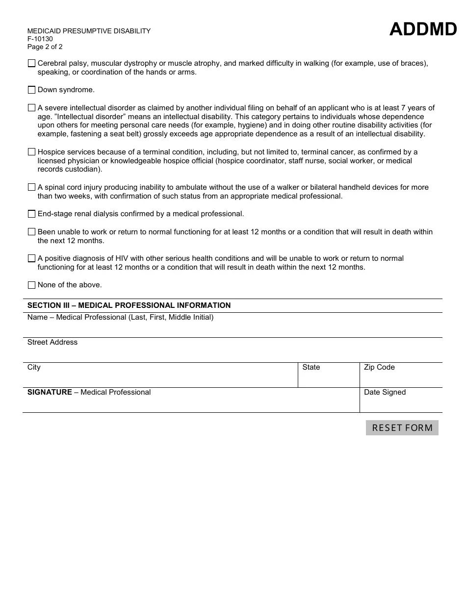 Form F10130 Fill Out, Sign Online and Download Fillable PDF