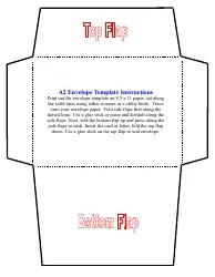 A2 Envelope Template With Instructions Download Printable PDF