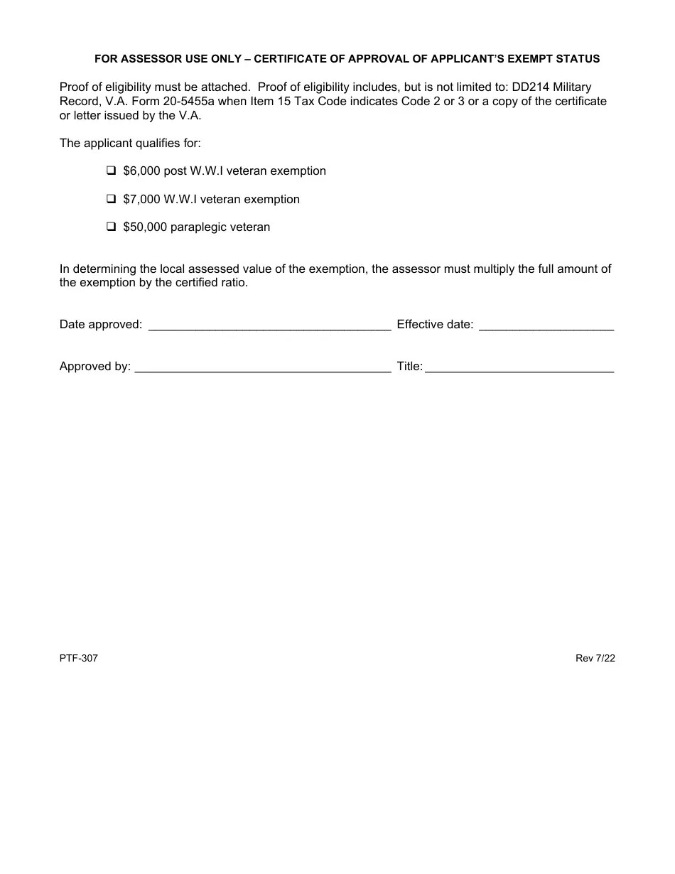 Form PTF307 Fill Out, Sign Online and Download Fillable PDF, Maine