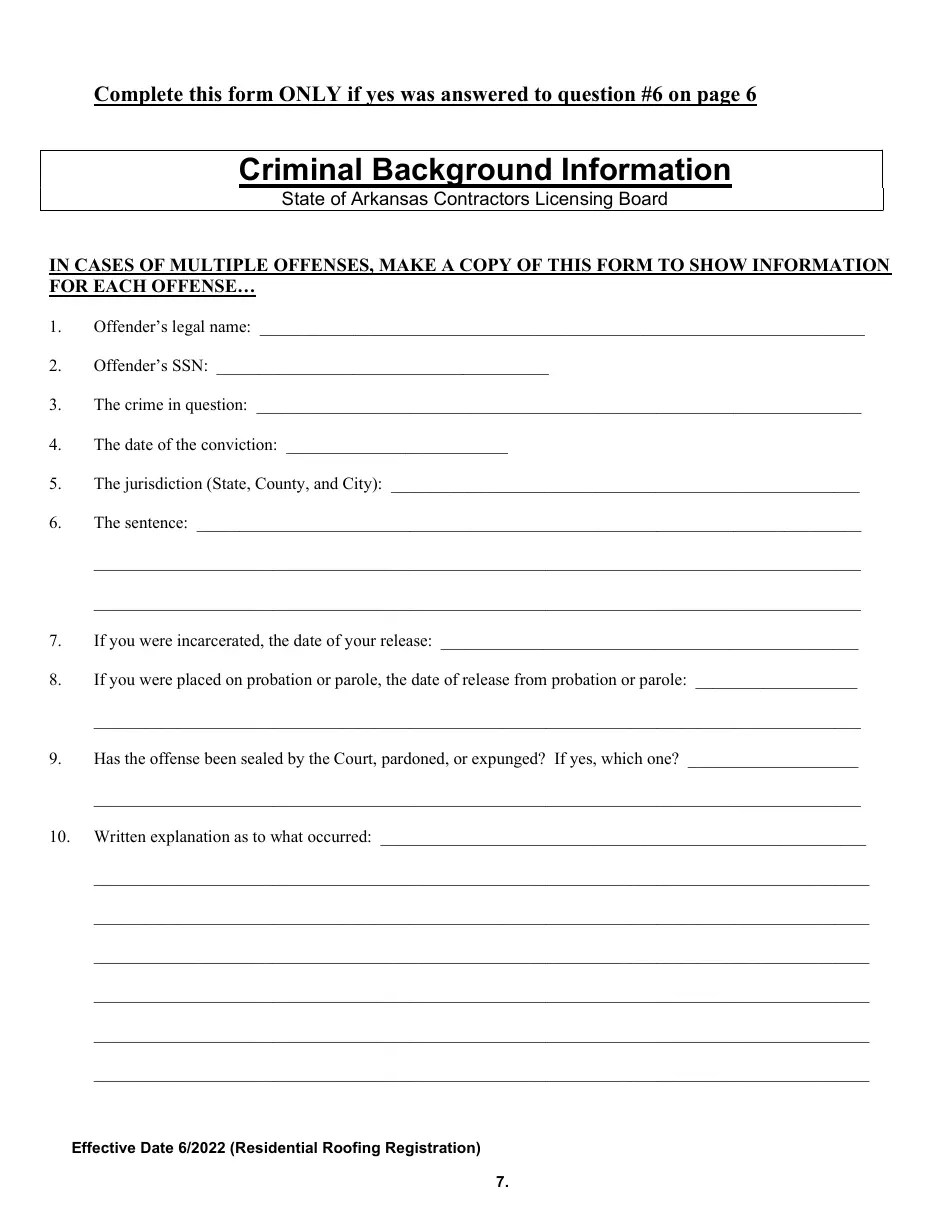 Arkansas Residential Roofing Registration Fill Out, Sign Online and