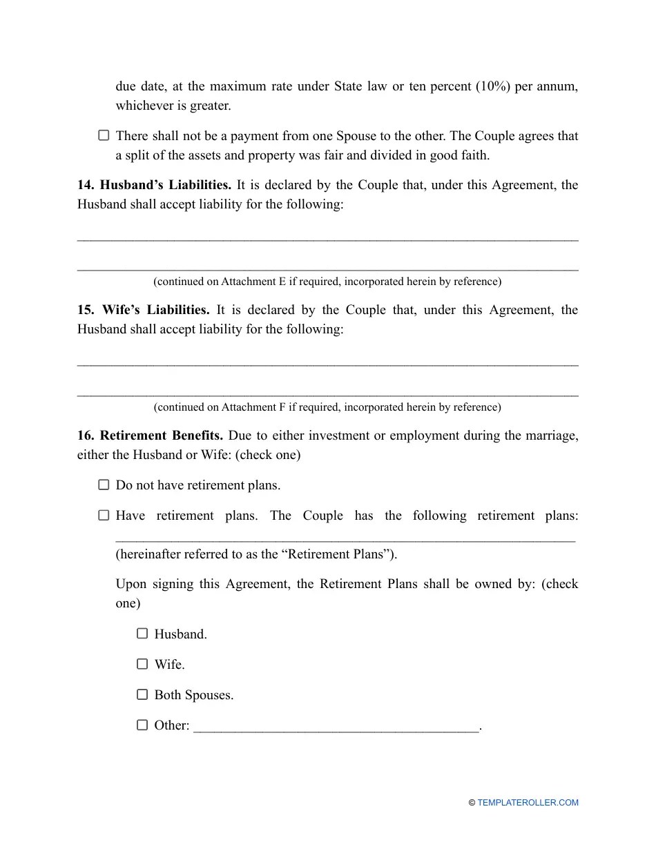 Kansas Divorce Settlement Agreement Template Fill Out, Sign Online
