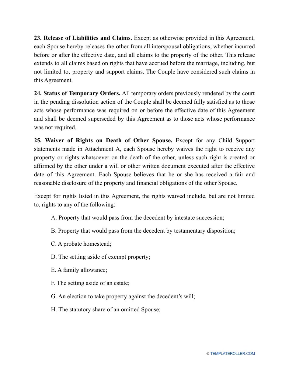 Kentucky Divorce Settlement Agreement Template Fill Out, Sign Online